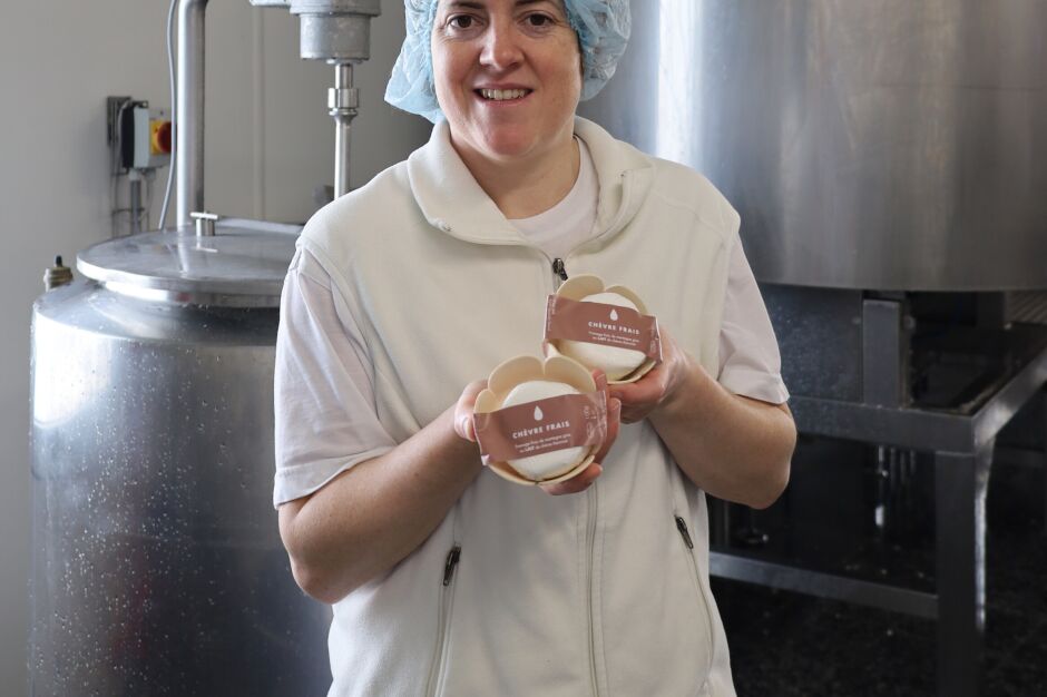 Ziegenfrischkäse aus der Käserei O'Lait in Saint-Imier