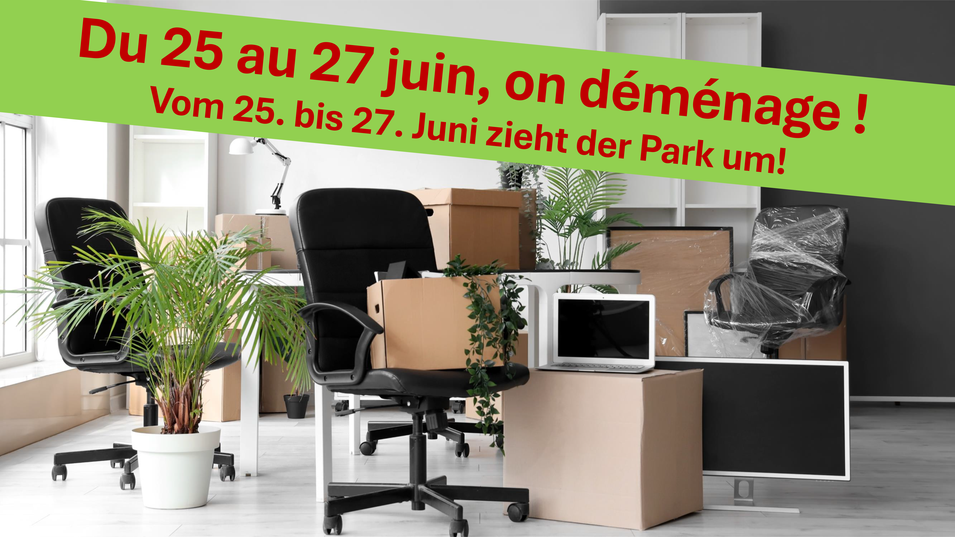 Vom 25. bis 27. Juni zieht der Park um!